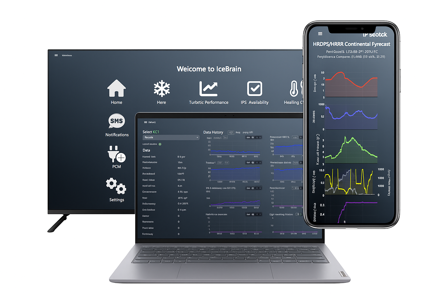 IceBrain platform dashboard